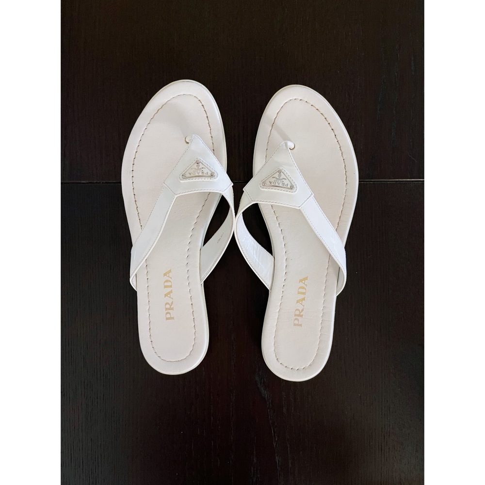 White PRADA sandals🤍🤍